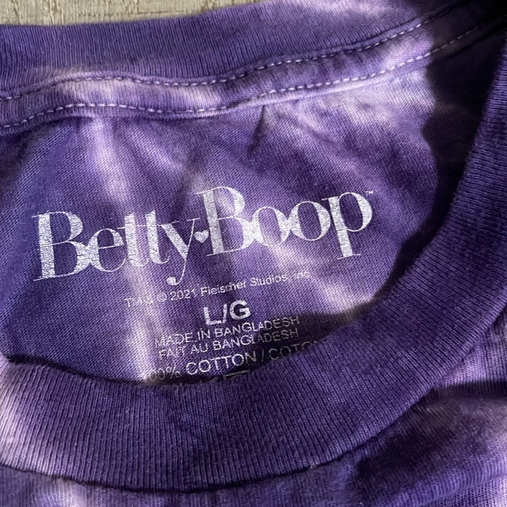 Betty Boop Graphic Purple Tee - Picture 3 of 4